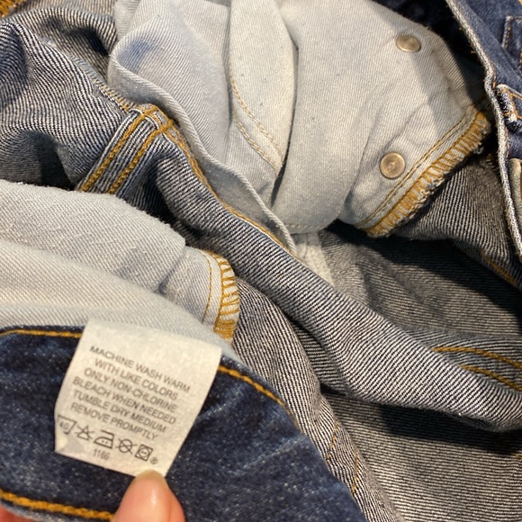 Gap Blue Button Fly Jeans Special Denim Straight Fit Tag Says W32 L30 - Picture 6 of 16
